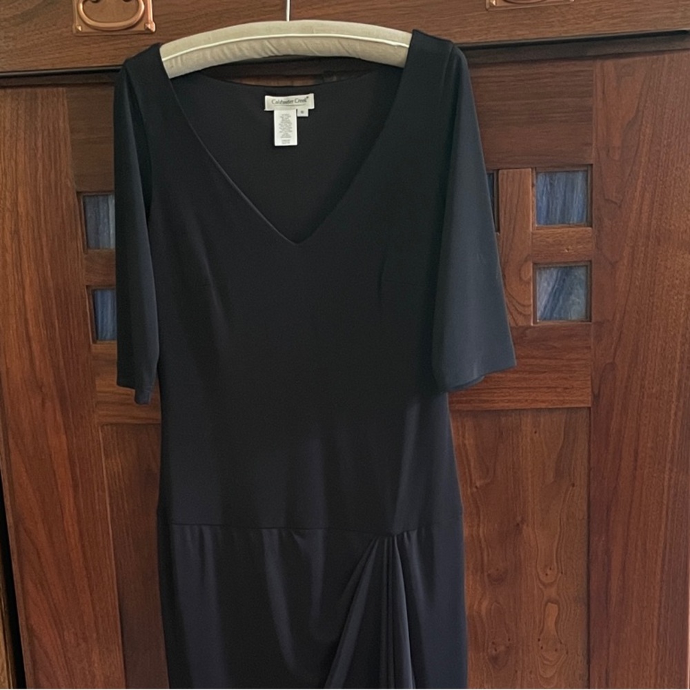 Coldwater Creek Black Midi Dress